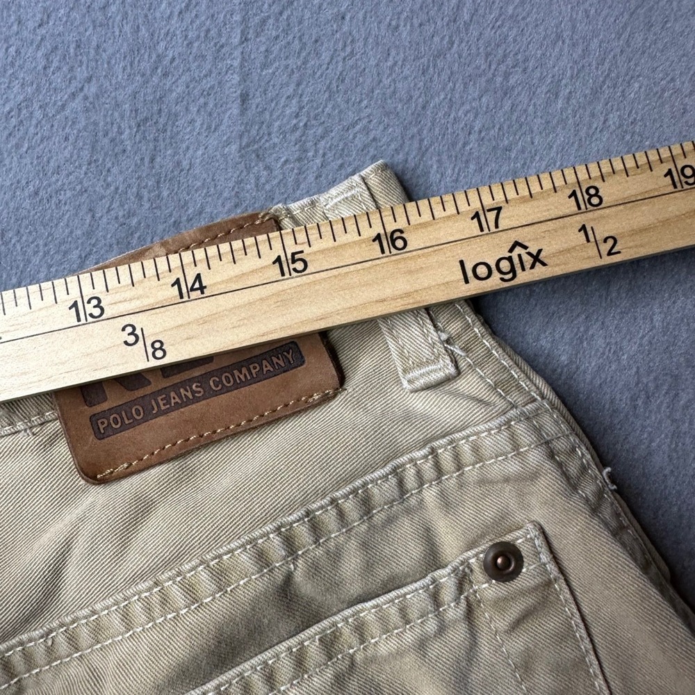 Polo Jeans Co. Carpenter Pants Men 32x32 Tan‎ Cotton Utility Workwear Vintage - Picture 6 of 12